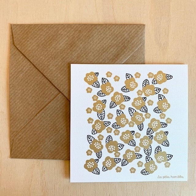 Carte de correspondance - Les fleurs