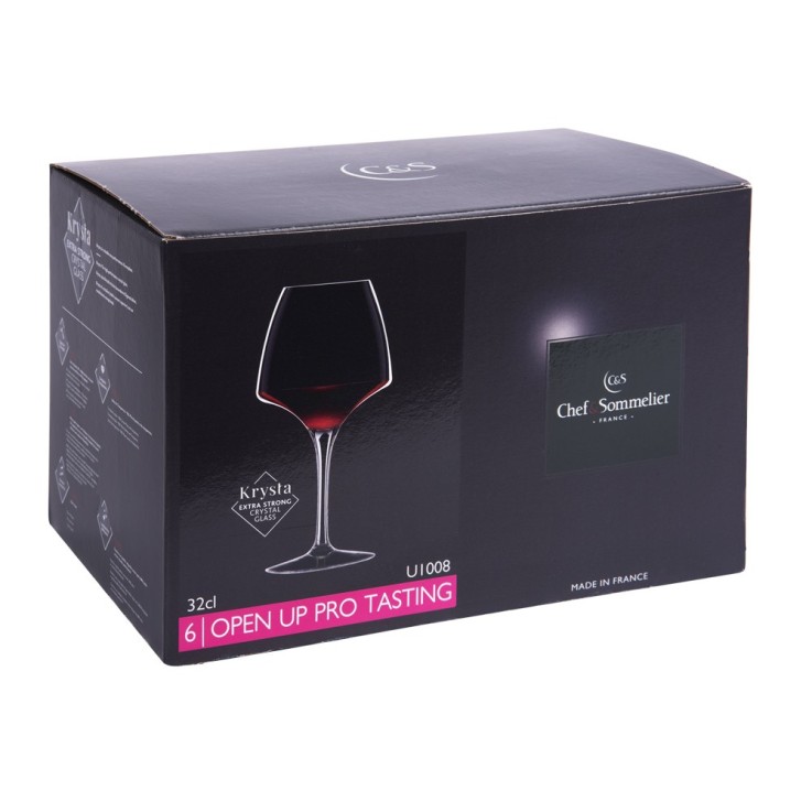 Verre à pied Pro tasting Open up 32 cl (lot de 6) en verre borosilicate