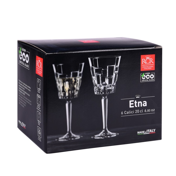 Verre à pied Etna 20 cl (lot de 6) en verre cristallin