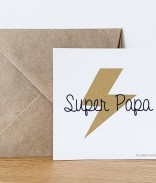 Carte de correspondance - Super Papa