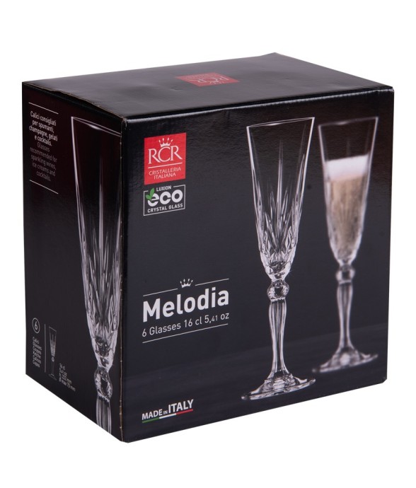 Boite de 6 flutes Mélodia...