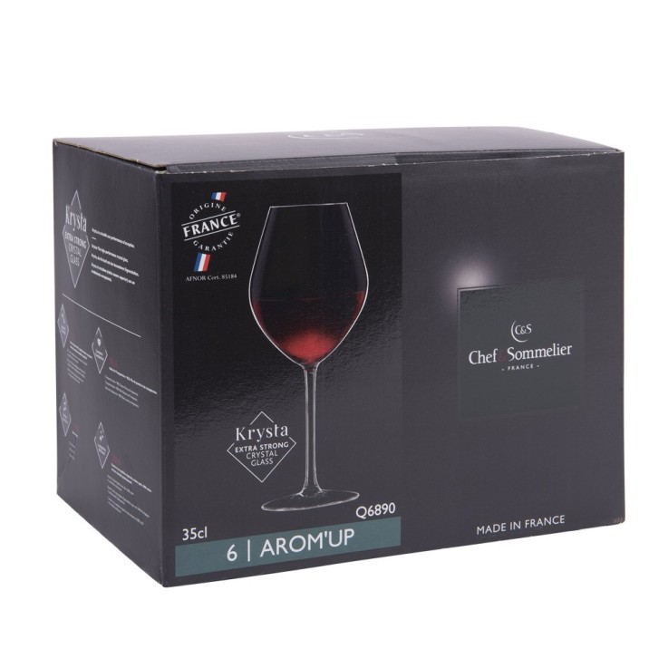 Verre à pied Arom'up 35 cl (lot de 6) en verre cristallin