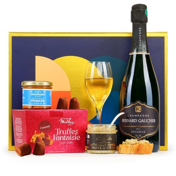 Coffret gourmand Champagne & Co