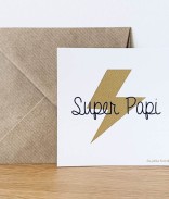 Carte de correspondance - Super Papi