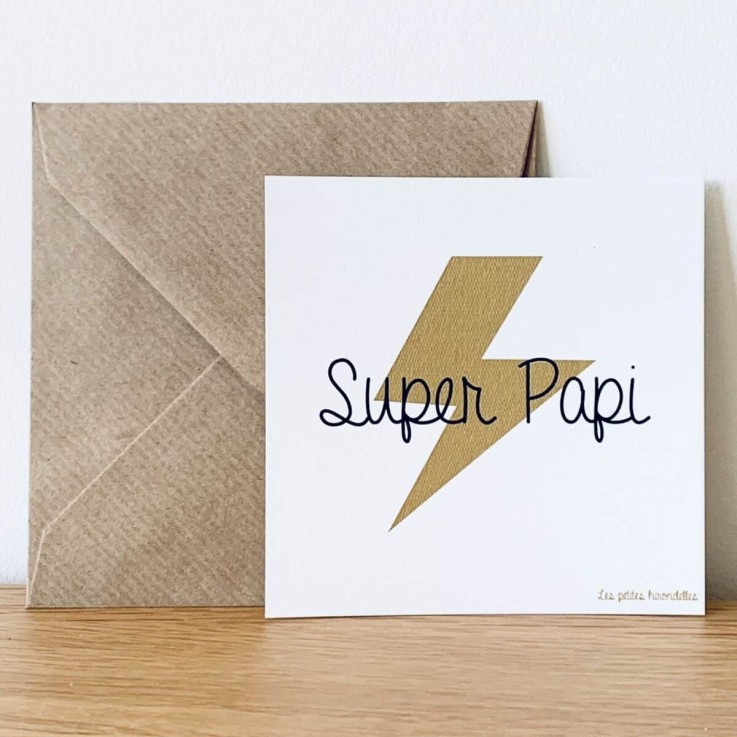 Carte de correspondance - Super Papi