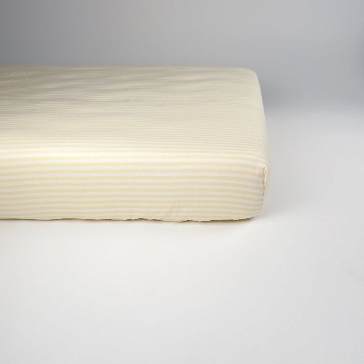 Drap housse bébé Percale de Coton Bio rayé