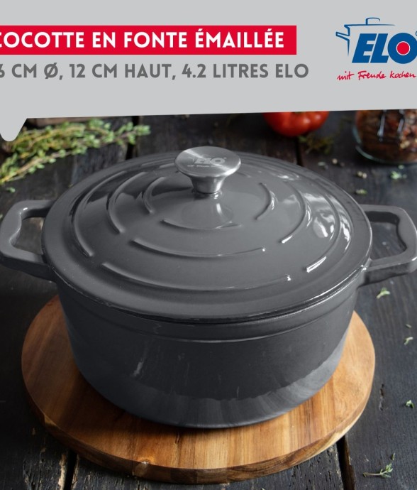 Cocotte 26 cm en fonte...