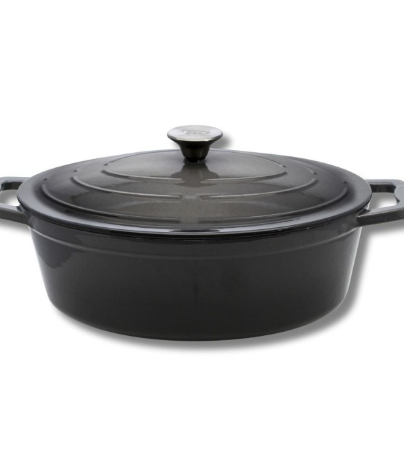 Cocotte ovale en fonte...