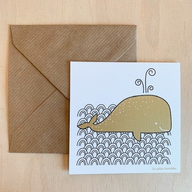 Carte de correspondance - La baleine