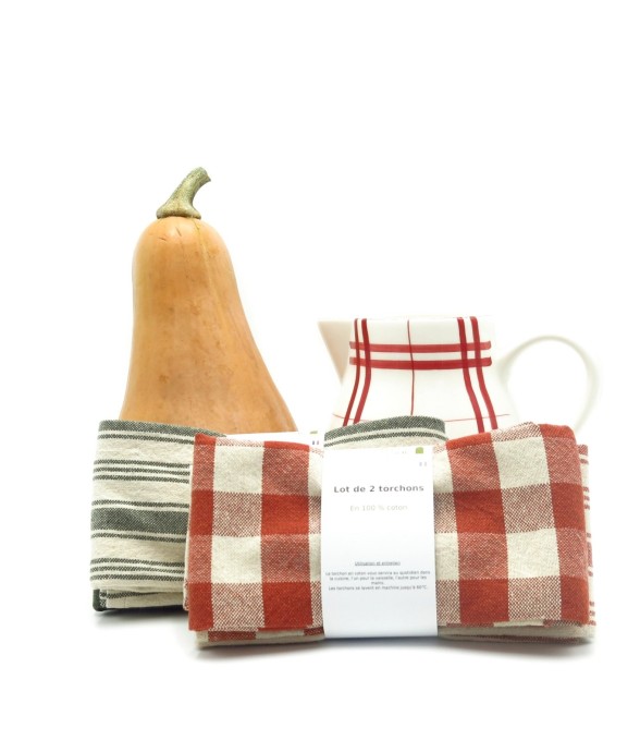 Torchons en Coton x 2