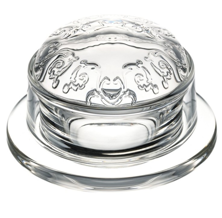 Beurrier Versailles 6,5x9,5 cm en verre