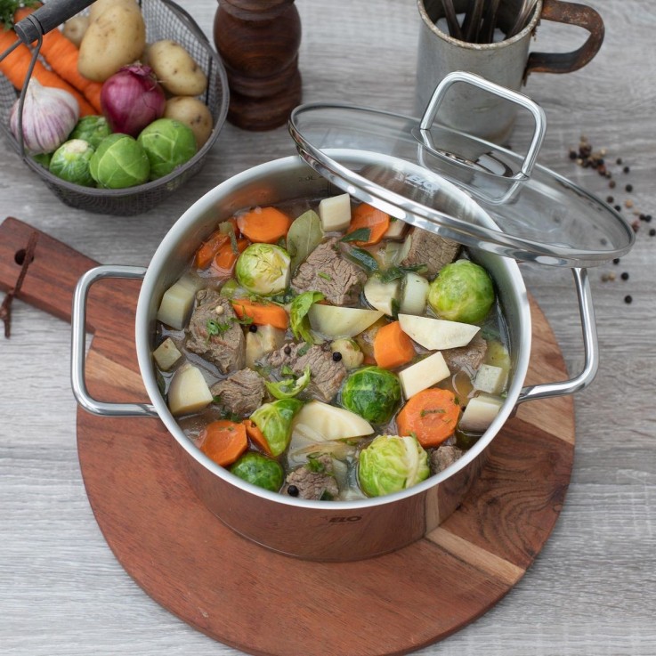 Set de 3 faitouts 12 cm 16 cm et 20 cm avec couvercles en verre Elo Citrin