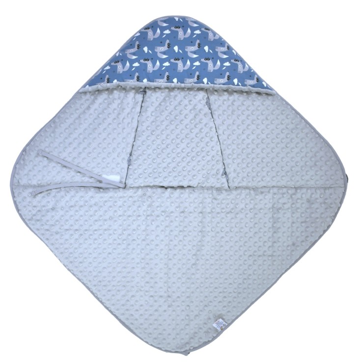 Couverture enveloppante nid d'ange bébé réversible en coton