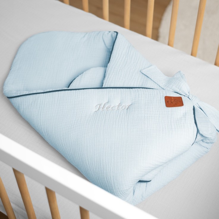 Gigoteuse d'emmaillotage en gaze de coton Jeanne 0-4 mois