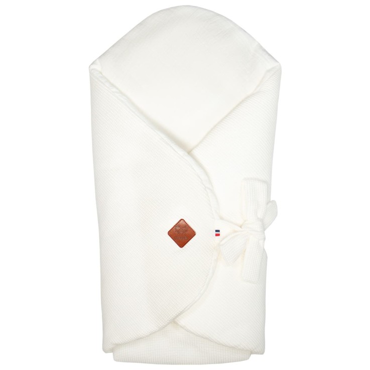 Gigoteuse d'emmaillotage évolutive nid d'abeille en coton 0-6 mois