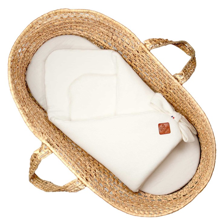 Gigoteuse d'emmaillotage Nid d'abeille en coton 0-4 mois