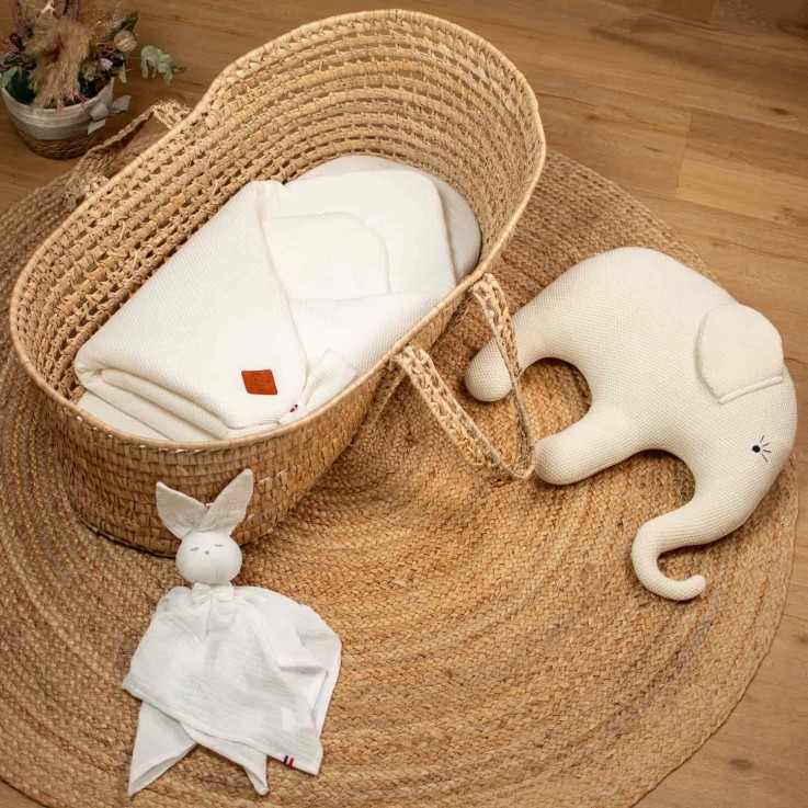 Gigoteuse d'emmaillotage Nid d'abeille en coton 0-4 mois