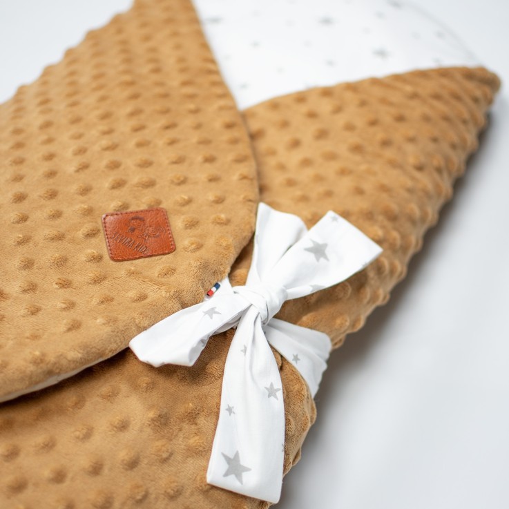 Gigoteuse d'emmaillotage évolutive Minky Stella en coton 0-6 mois