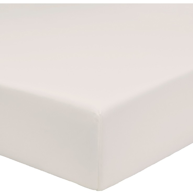Drap housse uni en coton bio, LES INDISPENSABLES