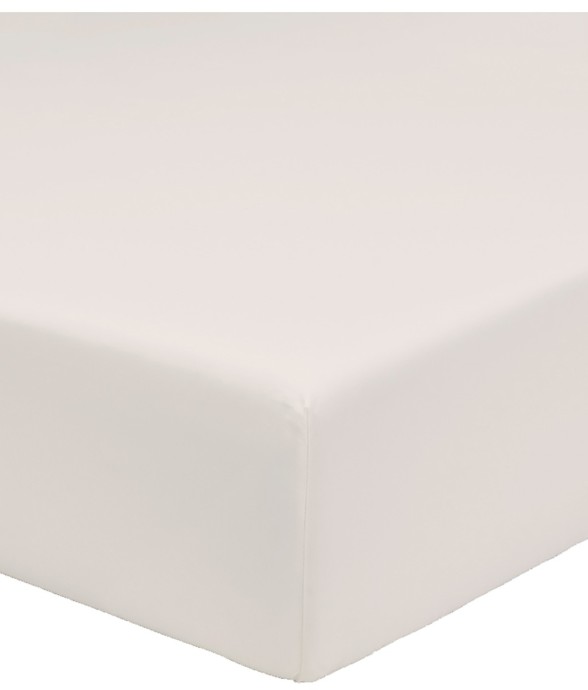 Drap housse uni en coton...