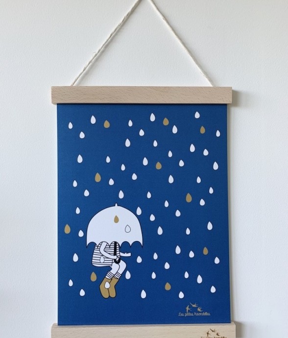 Affiche A4 - Sous la pluie