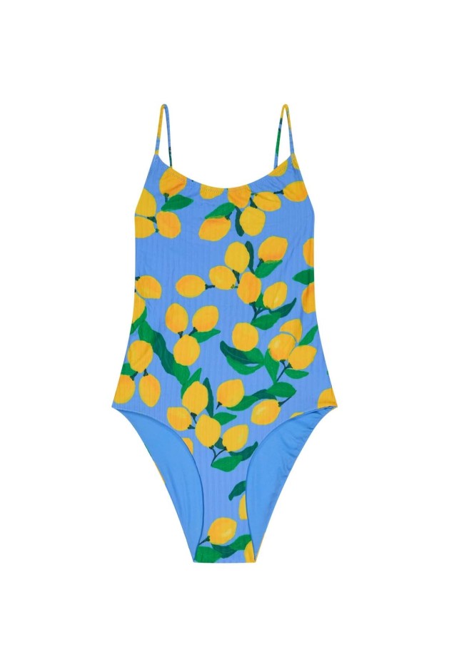 Maillot de bain 1 pièce Citrons Provence en Fibres Recyclées