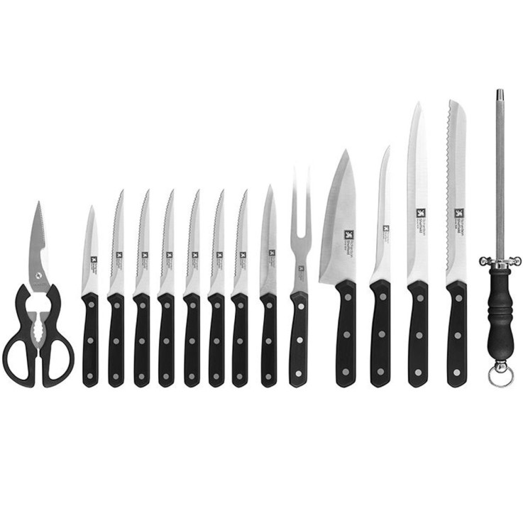 Bloc 15 couteaux de cuisine