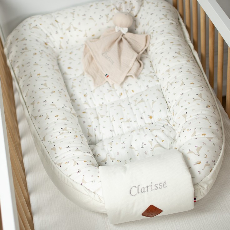 Cocon bébé matelassé nid réducteur de lit en coton, Sidonia