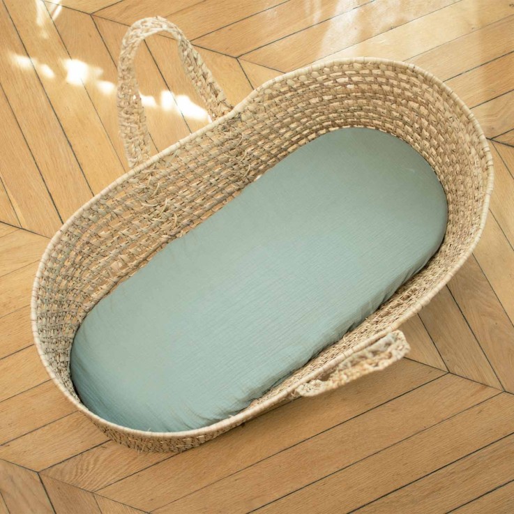 Lot de 3 Draps housses couffin en coton, Sidonia