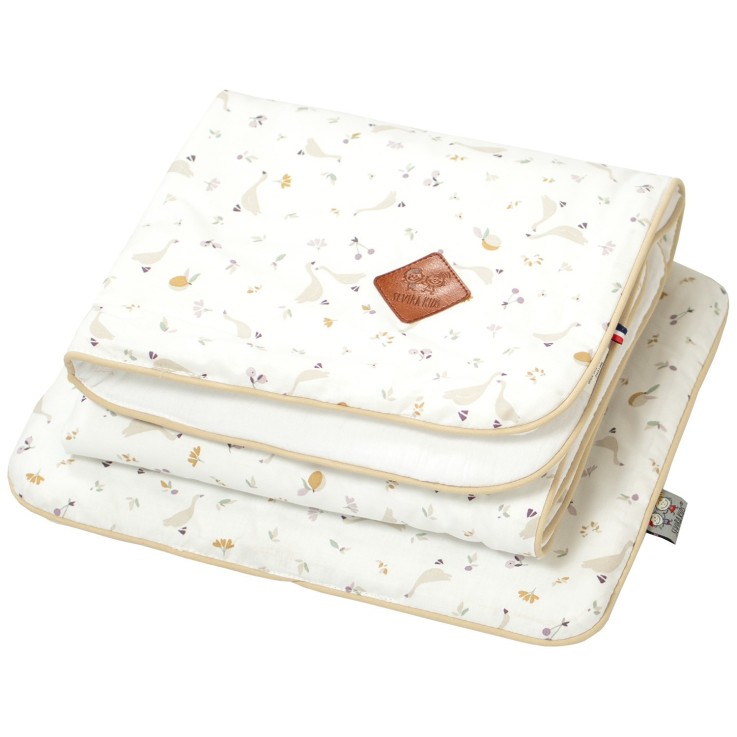Set coussin et couverture pour berceau et couffin en coton, Sidonia
