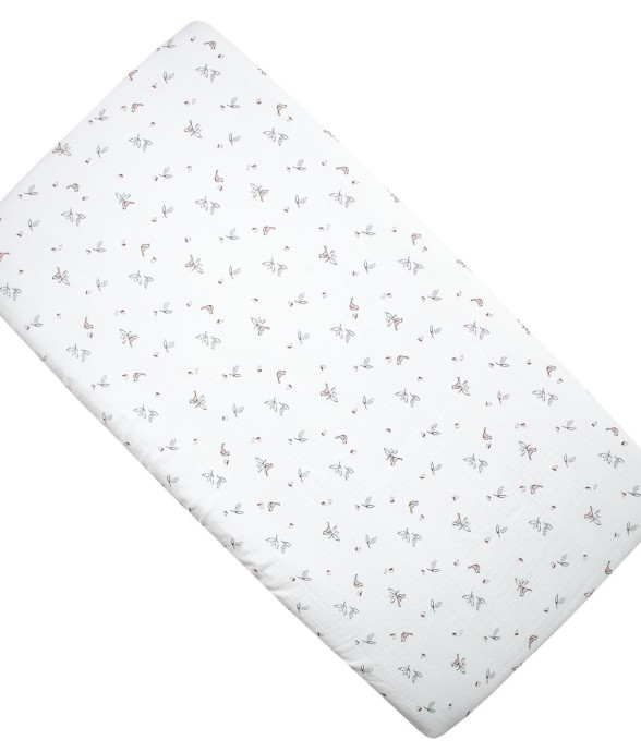 Drap housse berceau en gaze...