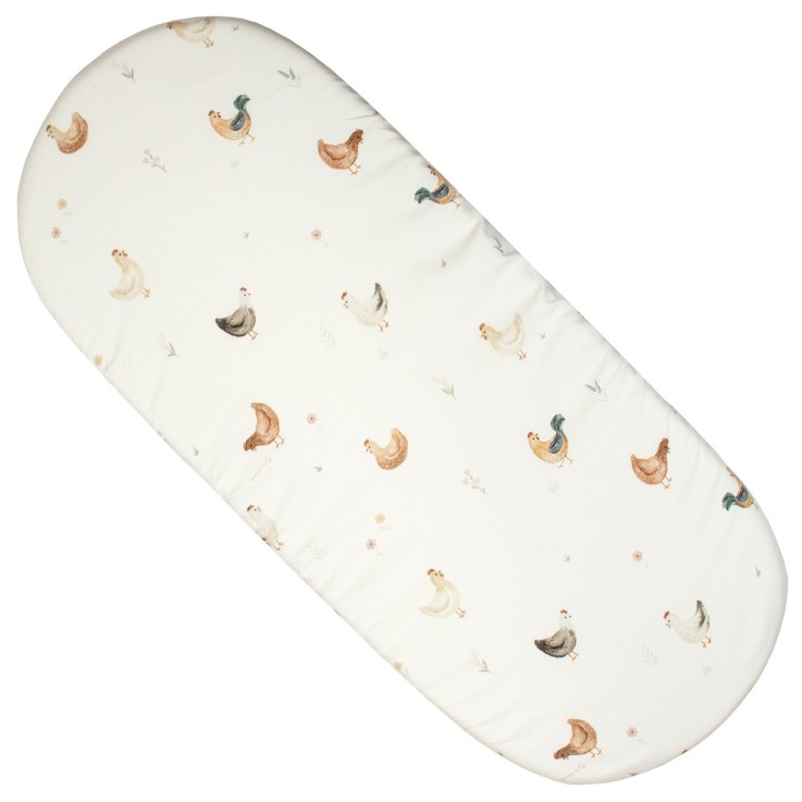 Drap housse couffin ovale en coton, GALLINA