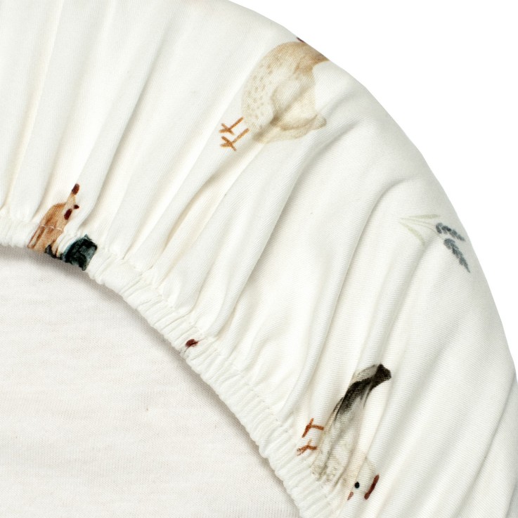 Drap housse couffin ovale en coton, GALLINA