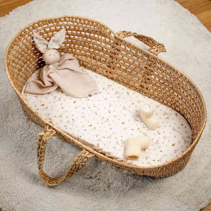 Drap housse couffin en coton, Sidonia