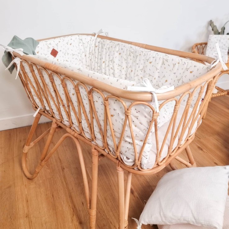 Drap housse berceau en coton, Sidonia