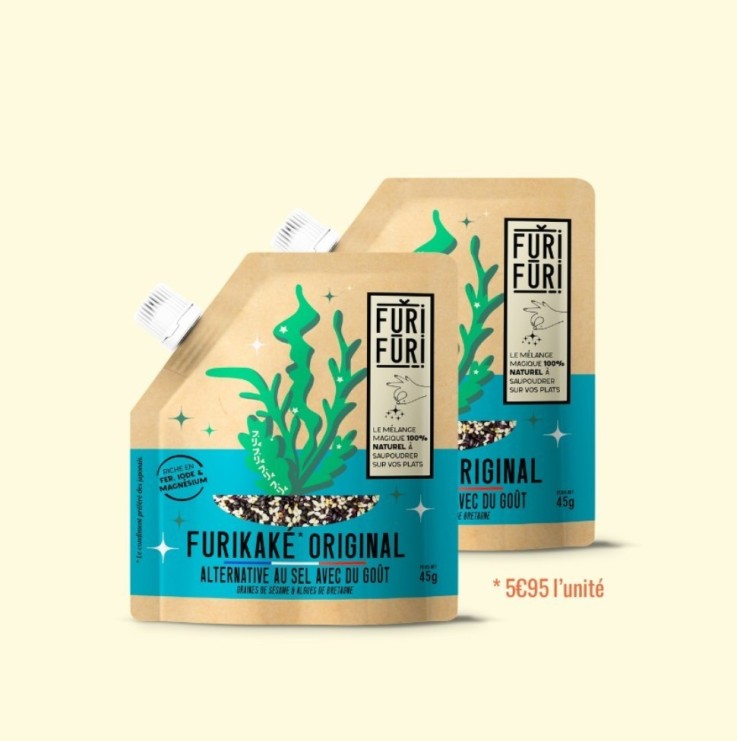 FURIKAKE ORIGINAL DUO - Alternative au sel - Condiment sésame & algues