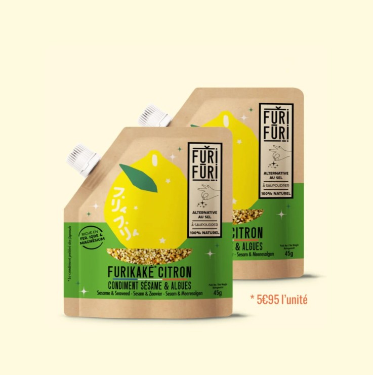 FURIKAKE CITRON DUO - Alternative au sel - Condiment sésame & algues