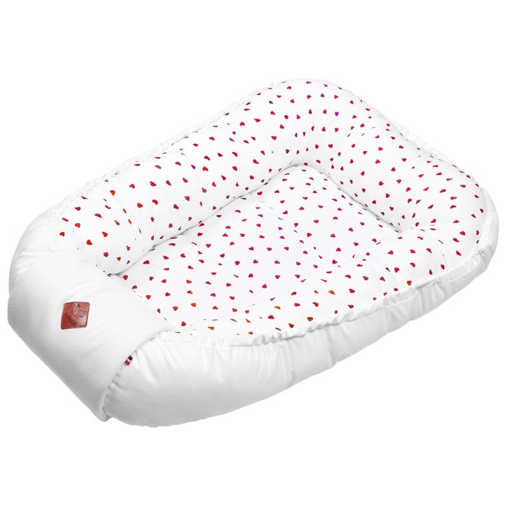 Cocon réducteur de lit matelassé et réversible en coton Lovio