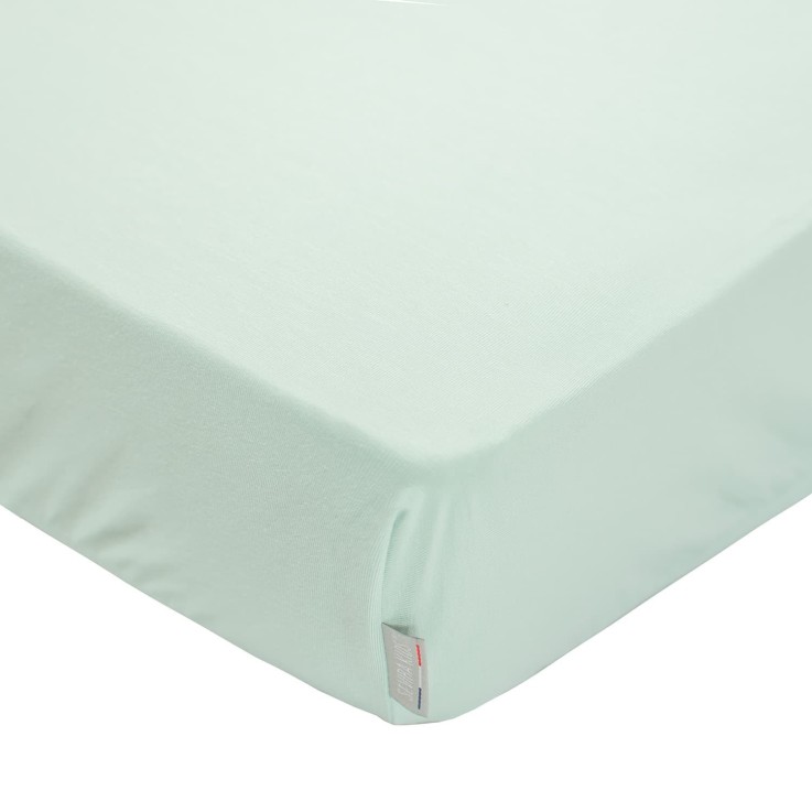 Drap housse en coton jersey, Uni