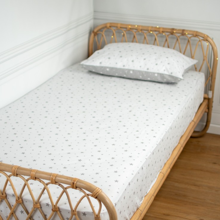 Drap-housse en coton, STELLA