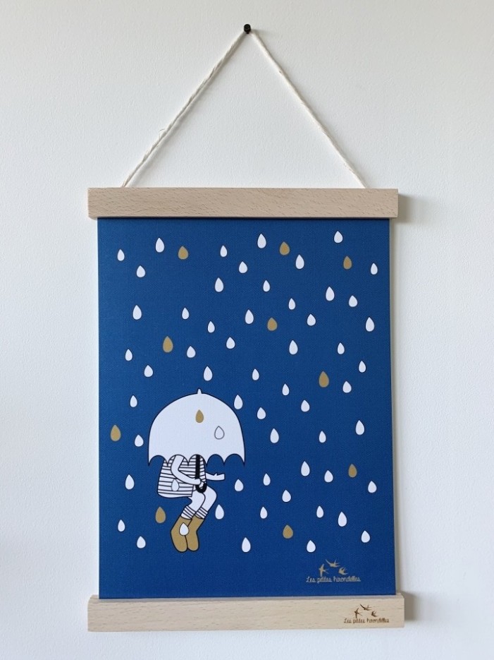 Affiche 30x40 cm - Sous la pluie