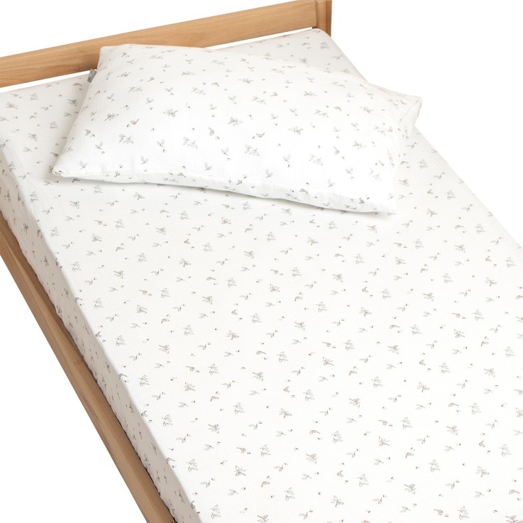 Drap-housse en gaze de coton, Melody