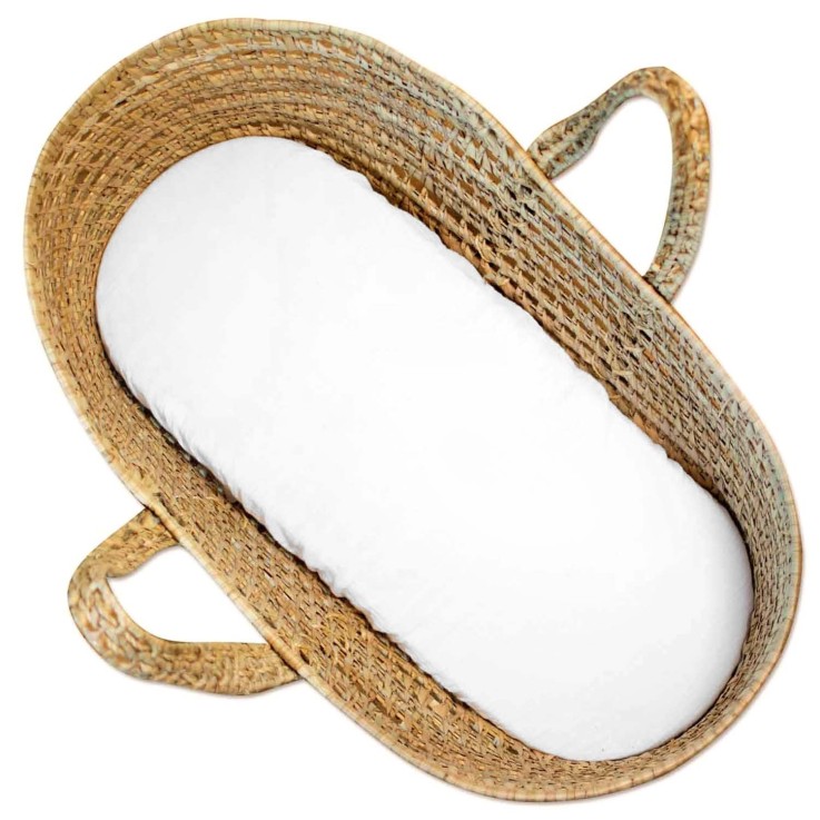 Drap housse couffin ovale en gaze de coton, Jeanne