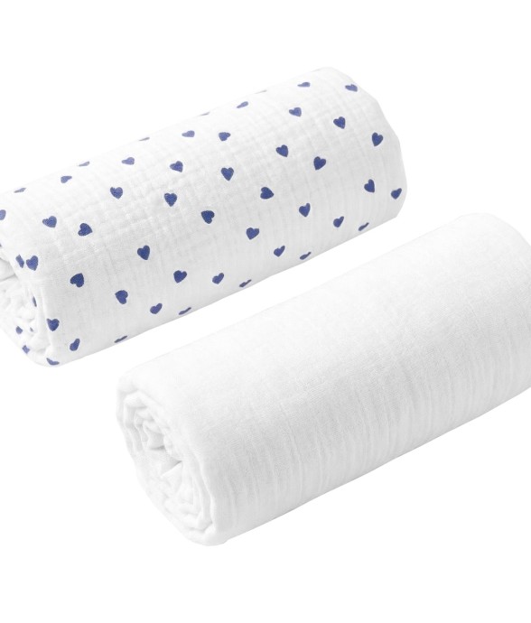 Lot de 2 Draps housses...