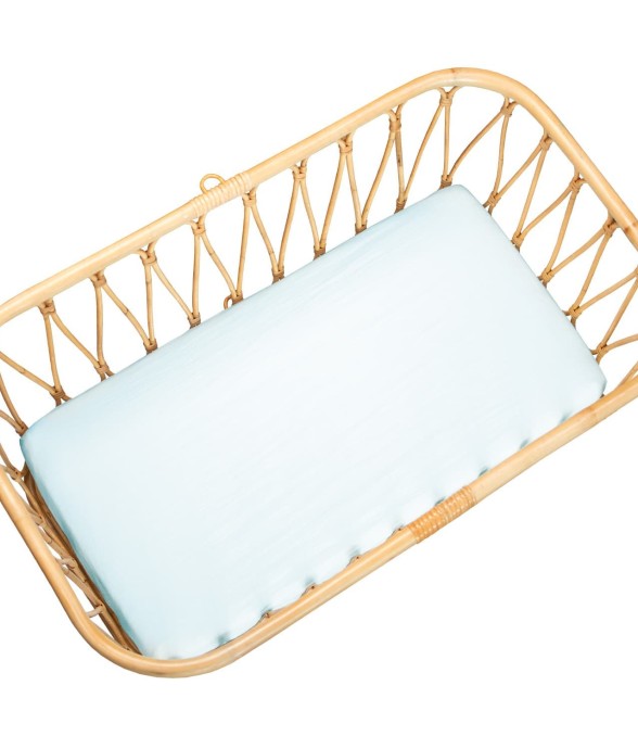 Drap housse berceau en gaze...