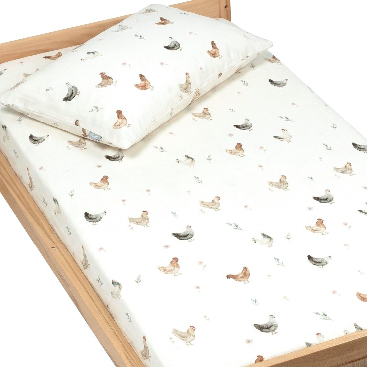 Drap housse en satin de coton, GALLINA