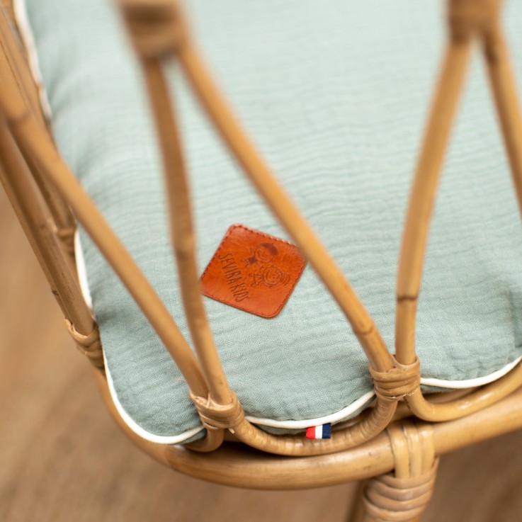 Set berceau, couverture et coussin en gaze de coton, Jeanne