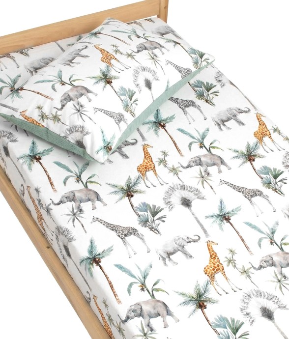 Drap-housse en satin de...