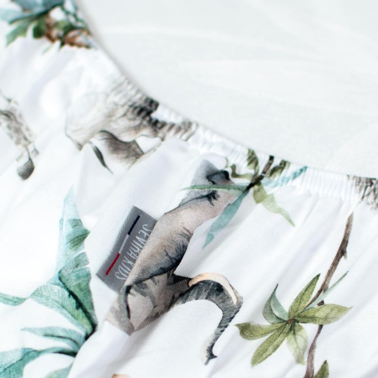 Drap-housse en satin de coton, Safari