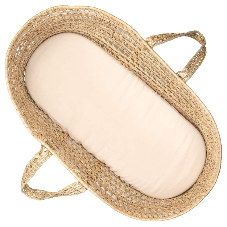 Drap housse couffin ovale en gaze de coton, Jeanne